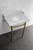 Kingston Brass LMS30MB7 Pemberton 30" Carrara Marble Console Sink with Brass Legs, Marble White/- Brushed Brass