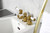 Kingston Brass KB6327DPL Paris Three-Handle Bidet Faucet, - Brushed Brass
