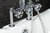Kingston Brass AE8101RX Belknap 7-Inch Deck Mount Clawfoot Tub Faucet, - Polished Chrome