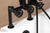 Kingston Brass AE8400CG Fuller 7-Inch Deck Mount Clawfoot Tub Faucet, - Matte Black