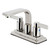 Kingston Brass KB8466NDL NuvoFusion 4 in. Centerset Bathroom Faucet with Push Pop-Up, - Polished Nickel