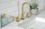 Kingston Brass Fauceture FSC8922NDL NuvoFusion Widespread Bathroom Faucet, - Polished Brass