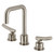 Kingston Brass KS1458TKL Hallerbos Widespread Bathroom Faucet with Push Pop-Up, - Brushed Nickel