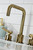 Kingston Brass KS1453TKL Hallerbos Widespread Bathroom Faucet with Push Pop-Up, - Antique Brass