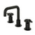 Kingston Brass KS1410CG Fuller Widespread Bathroom Faucet with Push Pop-Up, - Matte Black