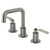 Kingston Brass KS1418KL Whitaker Widespread Bathroom Faucet with Push Pop-Up, - Brushed Nickel