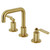 Kingston Brass KS1417KL Whitaker Widespread Bathroom Faucet with Push Pop-Up, - Brushed Brass