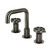 Kingston Brass KS141BSSRX Belknap Widespread Bathroom Faucet with Push Pop-Up, Black Stainless