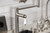 Kingston Brass KS4708PL Metropolitan Deck Mount Pot Filler, - Brushed Nickel