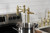 Kingston Brass KS3707PL Restoration Deck Mount Pot Filler, - Brushed Brass