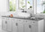 Kingston Brass Gourmetier GCKWS331916 Petra Galley 33" x 19" Cast Iron Wall Mount Kitchen Sink, White