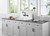Kingston Brass Gourmetier GCKWS302010 Petra Galley 30" x 20" Cast Iron Wall Mount Kitchen Sink, White