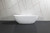 Kingston Brass Aqua Eden VRTRS713522 Acrticstone 71-Inch Solid Surface Freestanding Tub with Drain, - Matte White