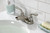 Kingston Brass KB258RXLLP Restoration 4-Inch Centerset Bathroom Faucet, - Brushed Nickel