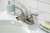 Kingston Brass KB258RXL Restoration 4-Inch Centerset Bathroom Faucet with Pop-Up Drain, - Brushed Nickel