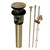 Kingston Brass KBT2123 Brass Pop-Up Drain with Overflow and Extra Long Pop-Up rod, 22 Gauge, - Antique Brass