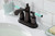 Kingston Brass FB7625CKL Kaiser 4 in. Centerset Bathroom Faucet with Pop-Up Drain, - Oil Rubbed Bronze