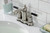 Kingston Brass FB7618CKL Kaiser 4 in. Centerset Bathroom Faucet with Pop-Up Drain, - Brushed Nickel