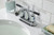 Kingston Brass FB5611CKL Kaiser 4 in. Centerset Bathroom Faucet with Pop-Up Drain, - Polished Chrome