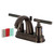 Kingston Brass FB5615CKL Kaiser 4 in. Centerset Bathroom Faucet with Pop-Up Drain, - Oil Rubbed Bronze