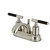 Kingston Brass FB2608CKL Kaiser 4 in. Centerset Bathroom Faucet with Pop-Up Drain, - Brushed Nickel