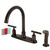 Kingston Brass FB7795CKLSP Kaiser 8-Inch Centerset Kitchen Faucet with Sprayer, - Oil Rubbed Bronze