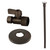 Kingston Brass KF43155TKF20 Toilet Supply Kit, 1/2" FIP x 3/8" OD Comp Straight Valve, - Oil Rubbed Bronze