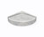 Swanstone Corner Shower Seat in Ice - 16 5/16" L x 16 5/16" W - CS01616.130