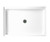 Swanstone 34 x 48 Alcove Shower Pan with Center Drain in White - SF03448MD.010