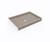 Swanstone 34 x 48 Alcove Shower Pan with Center Drain - Limestone - SF03448MD.218