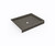 Swanstone SF03442MD.209 34 x 42  Alcove Shower Pan with Center Drain Charcoal Gray