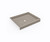 Swanstone SF03442MD.218 34 x 42  Alcove Shower Pan with Center Drain Limestone