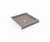 Swanstone SD03636MD.212 36 x 36  Corner Shower Pan with Center Drain Clay