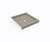 Swanstone 36 x 36 Corner Shower Pan with Center Drain - Limestone - SD03636MD.218
