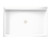 Swanstone 32 x 48 Veritek Alcove Shower Pan with Center Drain in White - FF03248MD.010