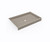 Swanstone 32 x 48 Alcove Shower Pan with Center Drain - Limestone - SF03248MD.218