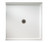 Swanstone 37" x 38" Veritek Alcove Shower Base / Pan with Center Drain in White - FF03738MD.010