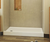 Swanstone VP6030CPANL.010 60" x 30" x 6" Solid Surface Alcove Shower Pan with Left Hand Drain in White