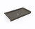 Swanstone SF03260MD.209 32 x 60  Alcove Shower Pan with Center Drain Charcoal Gray