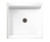 Swanstone 42 x 42 Alcove Shower Pan with Center Drain in White - SF04242MD.010