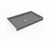 Swanstone SF03454MD.203 34 x 54  Alcove Shower Pan with Center Drain Ash Gray