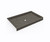 Swanstone SF03454MD.209 34 x 54  Alcove Shower Pan with Center Drain Charcoal Gray