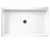 Swanstone 34 x 54 Alcove Shower Pan with Center Drain in White - SF03454MD.010