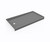 Swanstone SR03260LM.203 32 x 60  Alcove Shower Pan with Left Hand Drain Ash Gray
