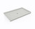 Swanstone SF03660MD.226 36 x 60 Alcove Shower Pan with Center Drain - Birch