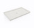 Swanstone SF03660MD.221 36 x 60 Alcove Shower Pan with Center Drain - Carrara