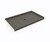 Swanstone SF03660MD.209 36 x 60  Alcove Shower Pan with Center Drain Charcoal Gray