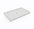 Swanstone 36 x 60 Alcove Shower Pan with Center Drain in Ice - SF03660MD.130