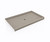 Swanstone SF03660MD.218 36 x 60  Alcove Shower Pan with Center Drain Limestone