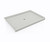 Swanstone SF04260MD.226 42 x 60  Alcove Shower Pan with Center Drain Birch